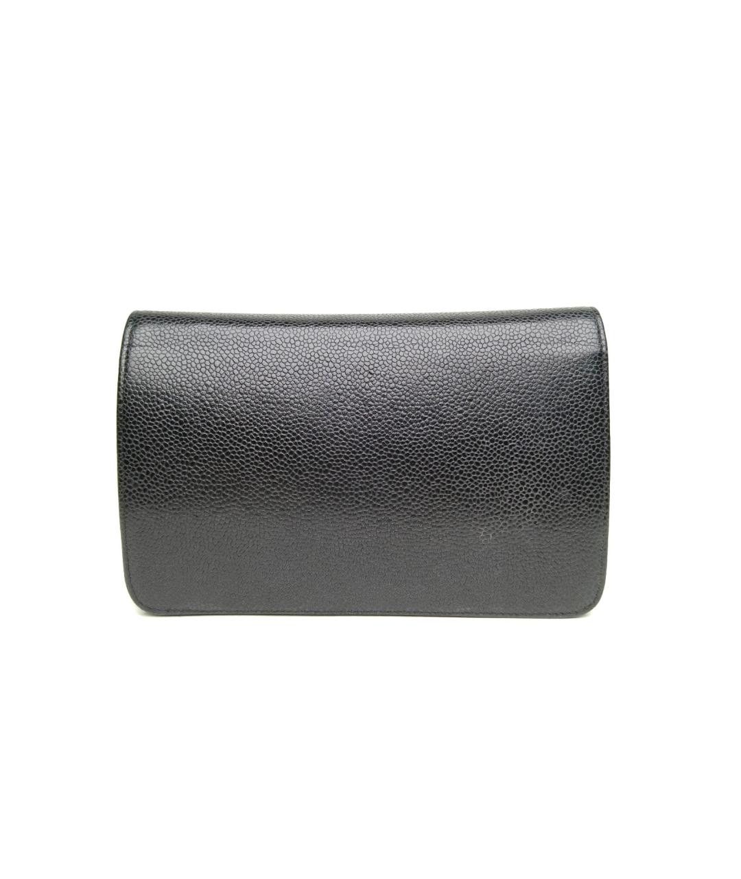 CHANEL Черная кожаная сумка через плечо, фото 4