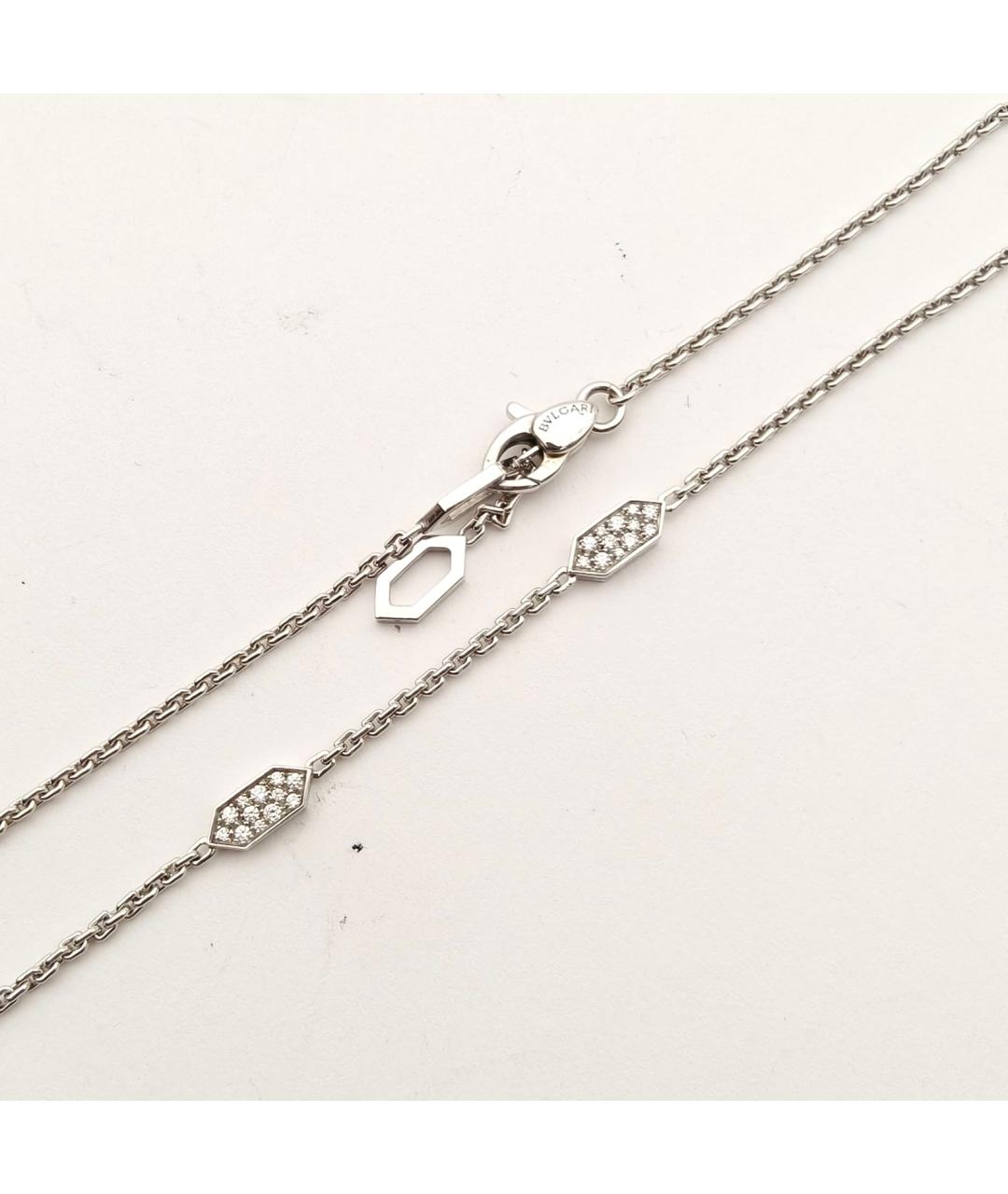 BVLGARI Серебряное колье из белого золота, фото 6
