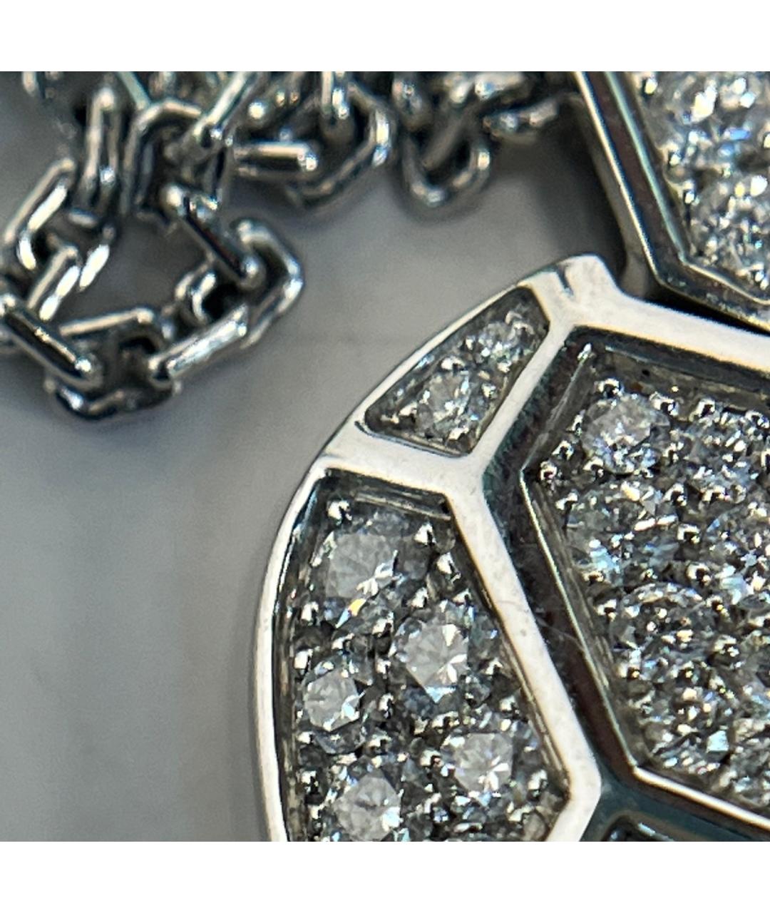 BVLGARI Серебряное колье из белого золота, фото 8