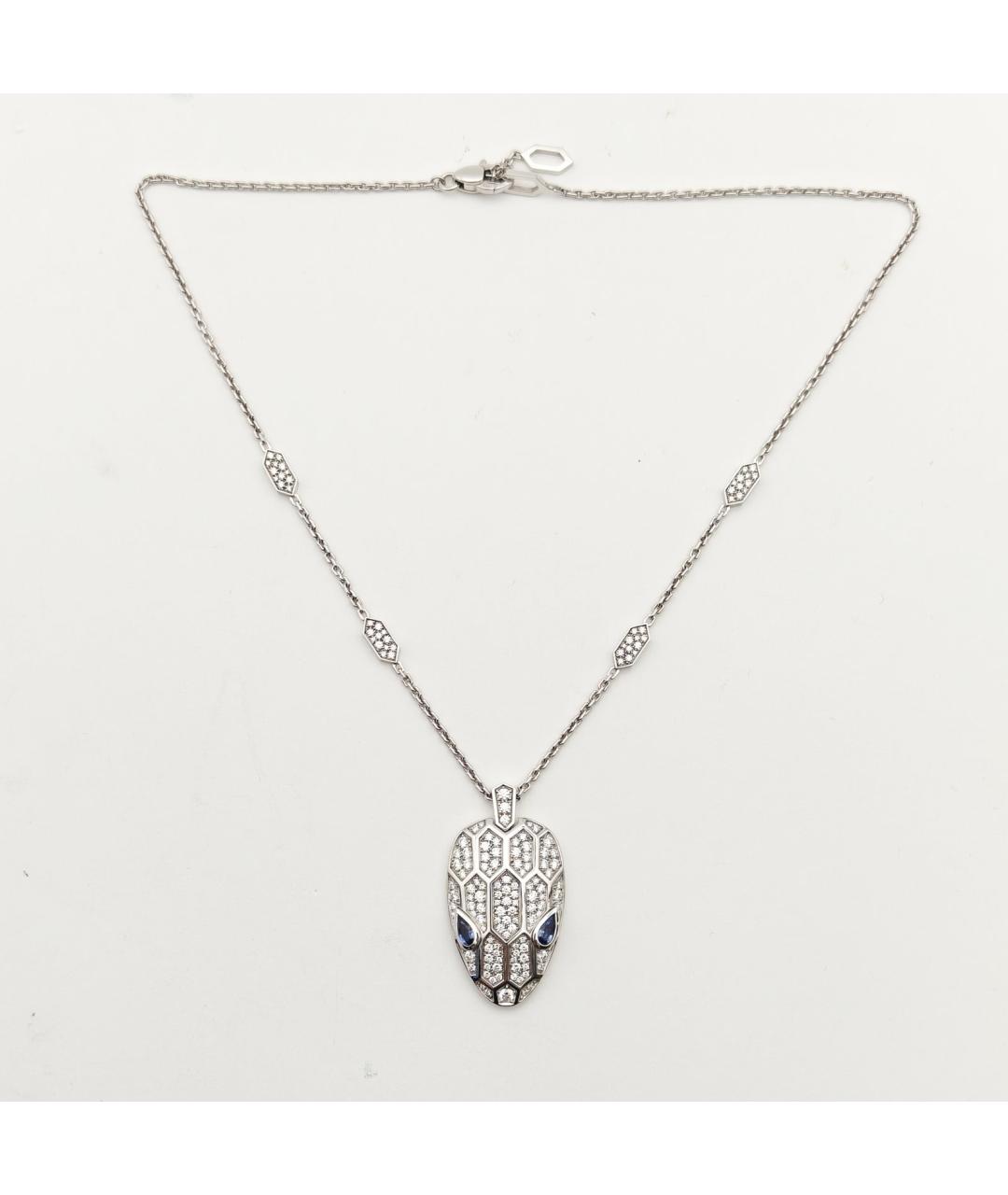 BVLGARI Серебряное колье из белого золота, фото 3