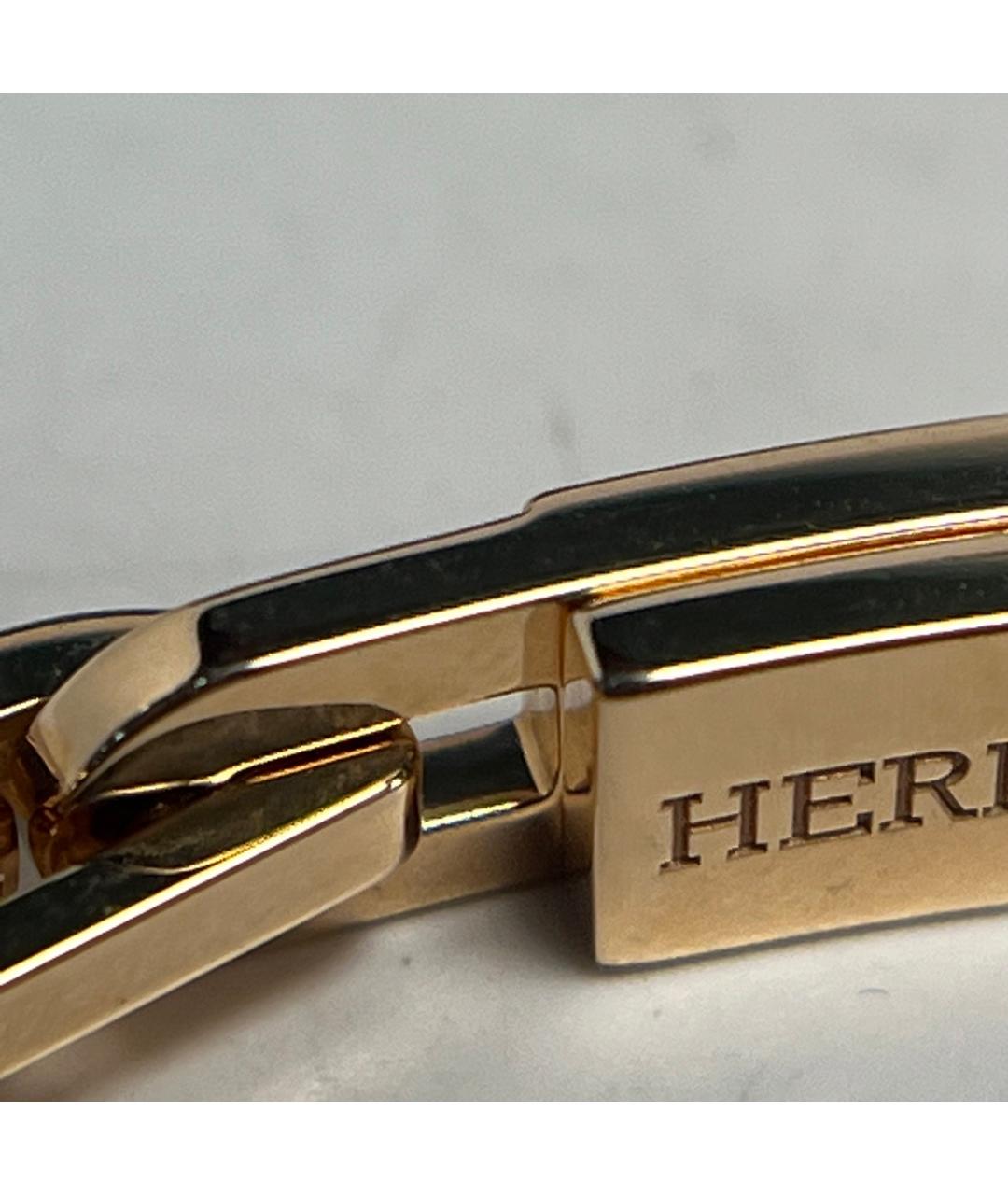 HERMES Золотой браслет из розового золота, фото 9