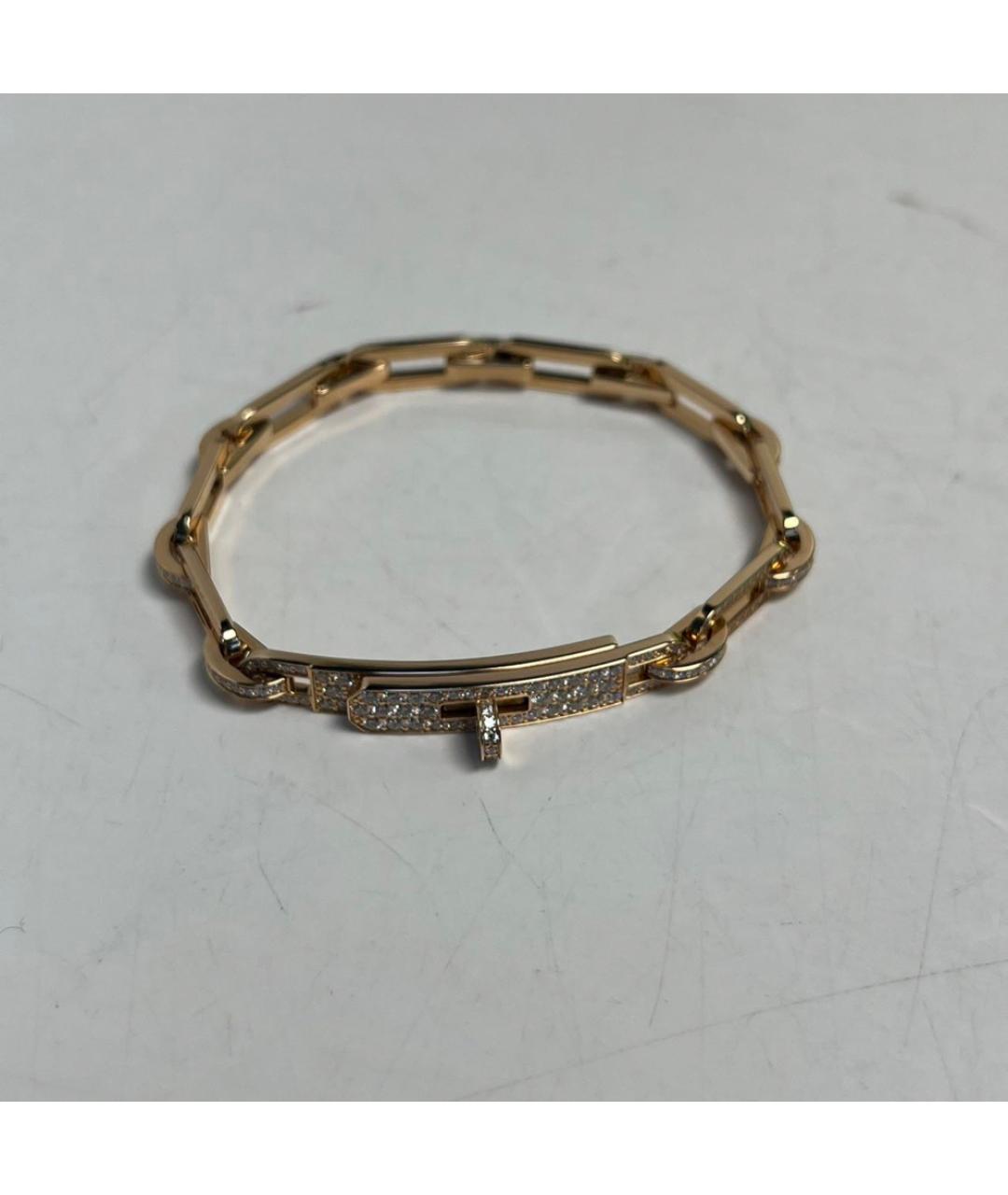 HERMES Золотой браслет из розового золота, фото 6