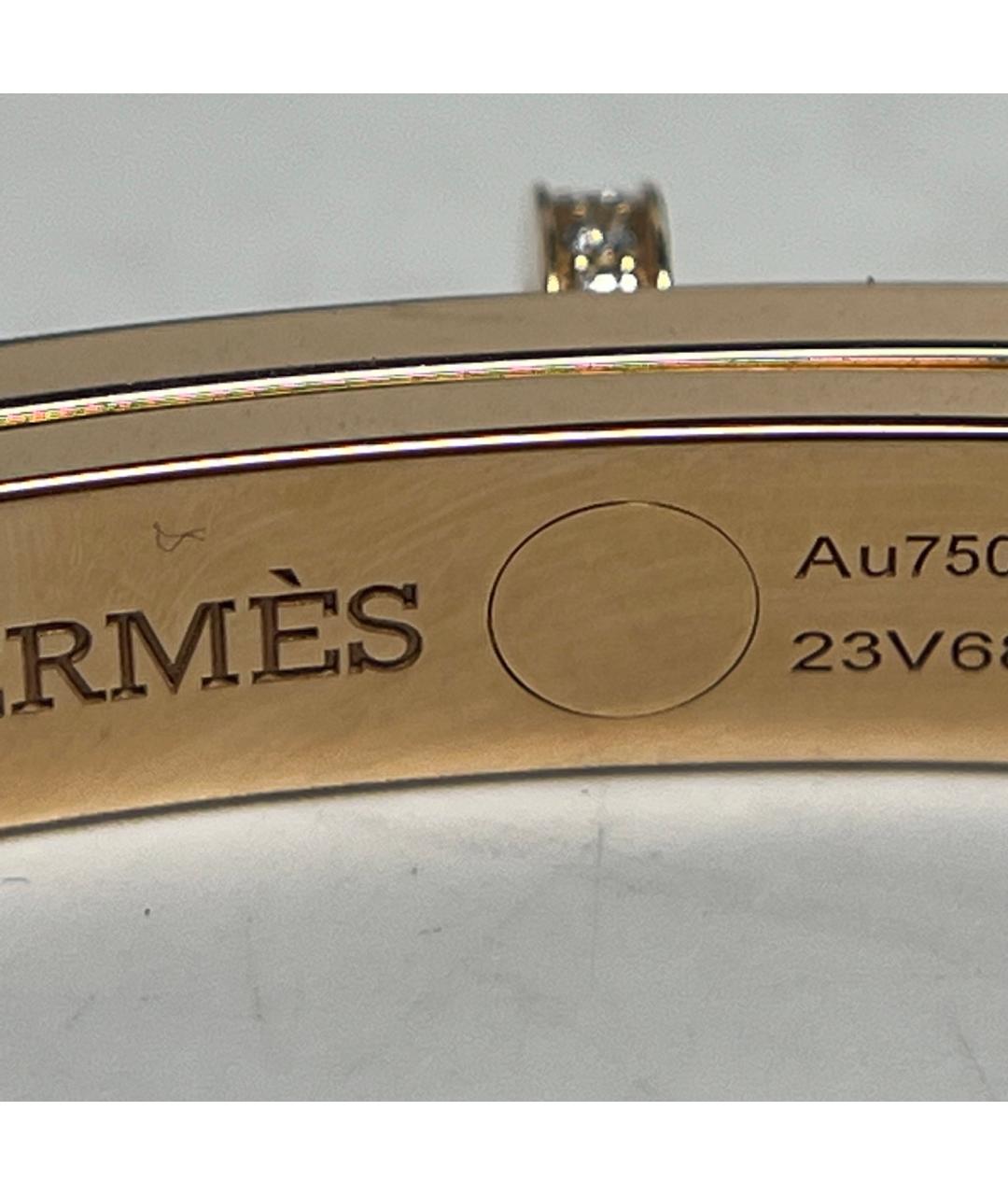 HERMES Золотой браслет из розового золота, фото 7