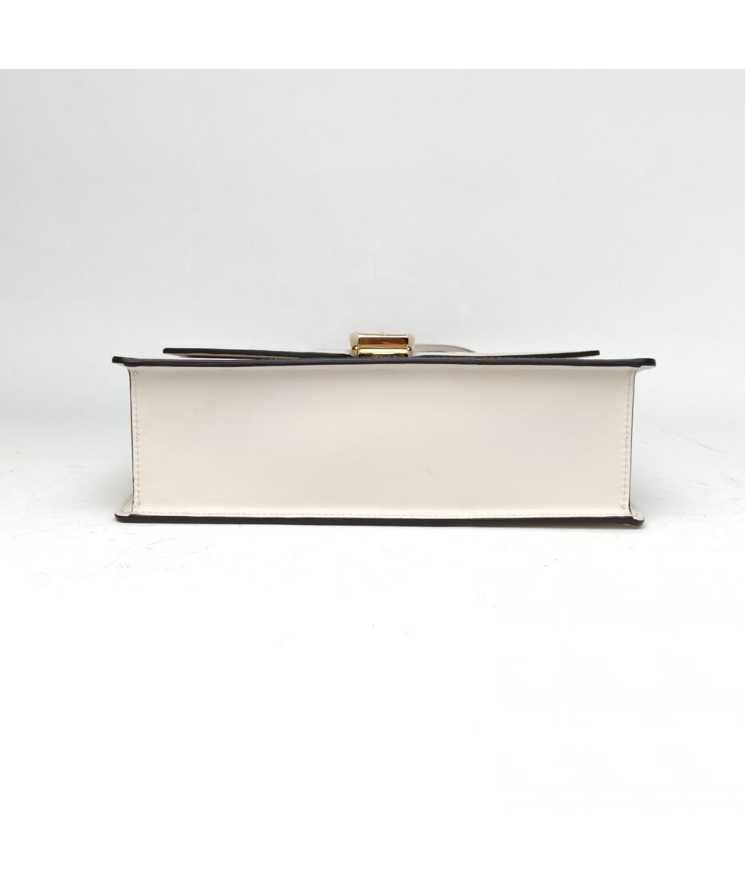 GUCCI Белая кожаная сумка через плечо, фото 6