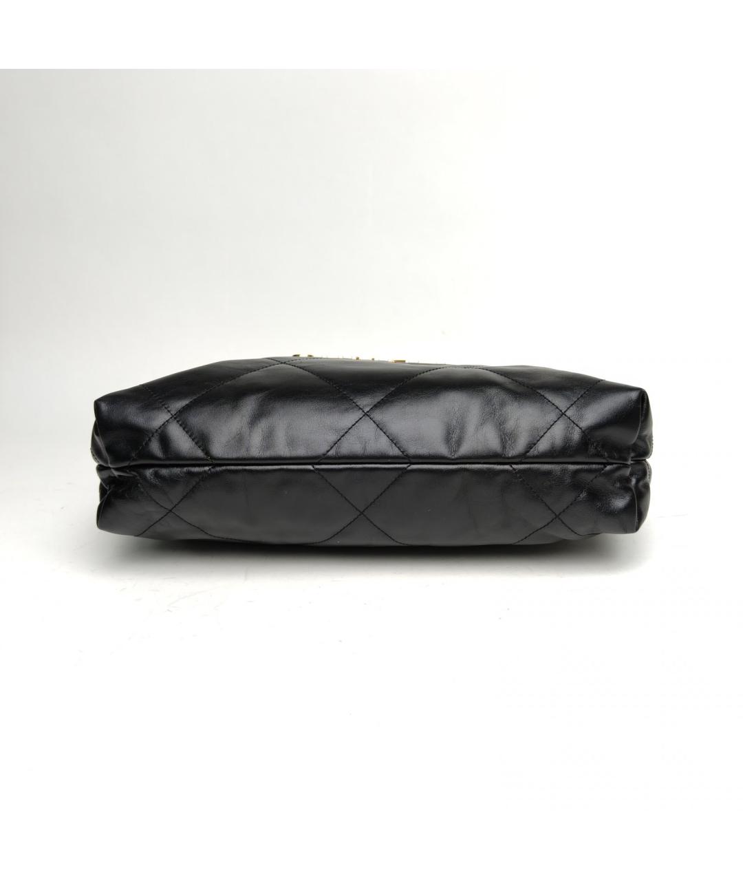 CHANEL Черная кожаная сумка через плечо, фото 6