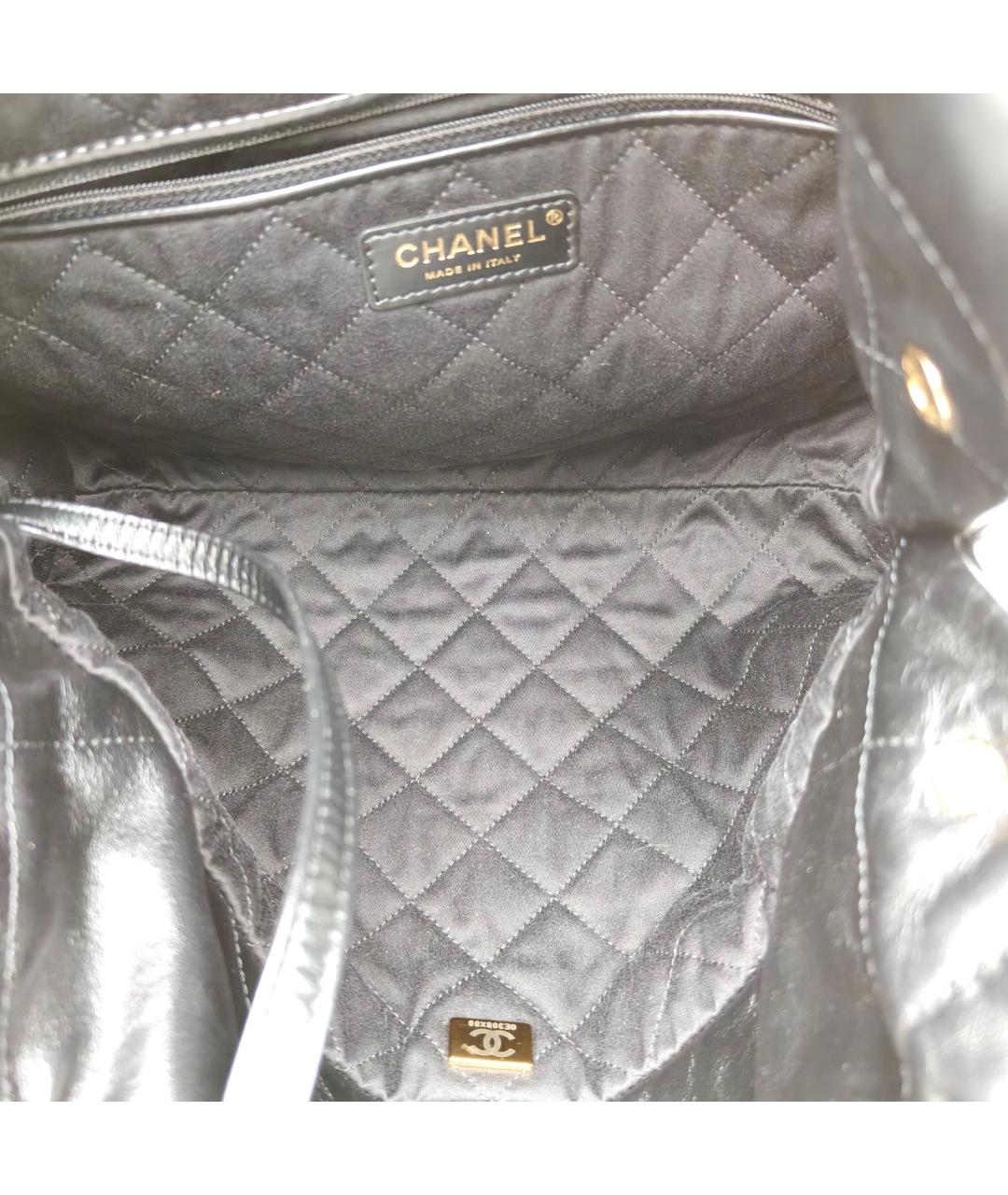 CHANEL Черная кожаная сумка через плечо, фото 7