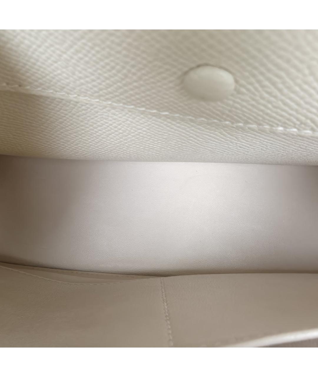 HERMES Белая кожаная сумка через плечо, фото 8