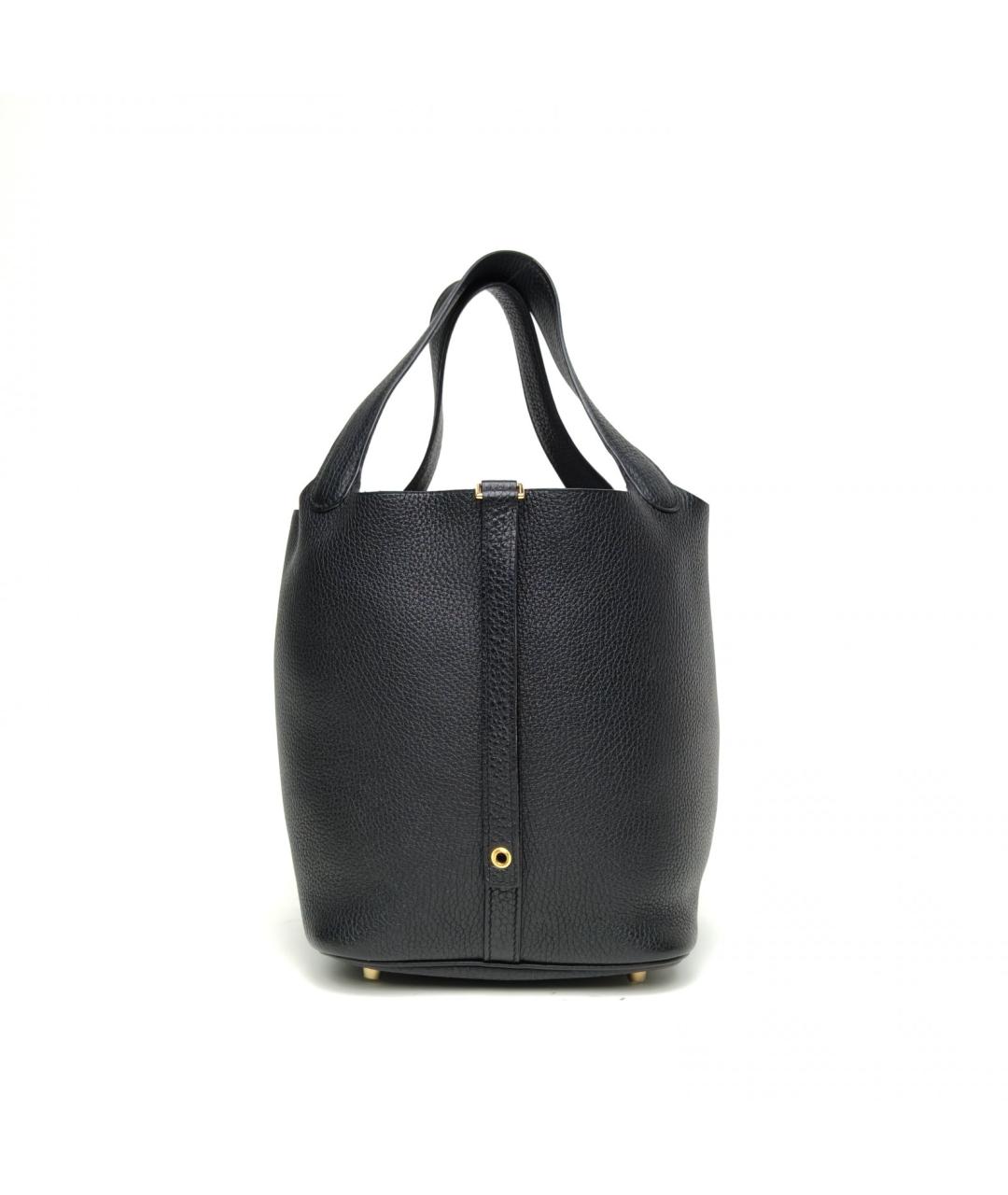 HERMES Черная кожаная сумка через плечо, фото 4