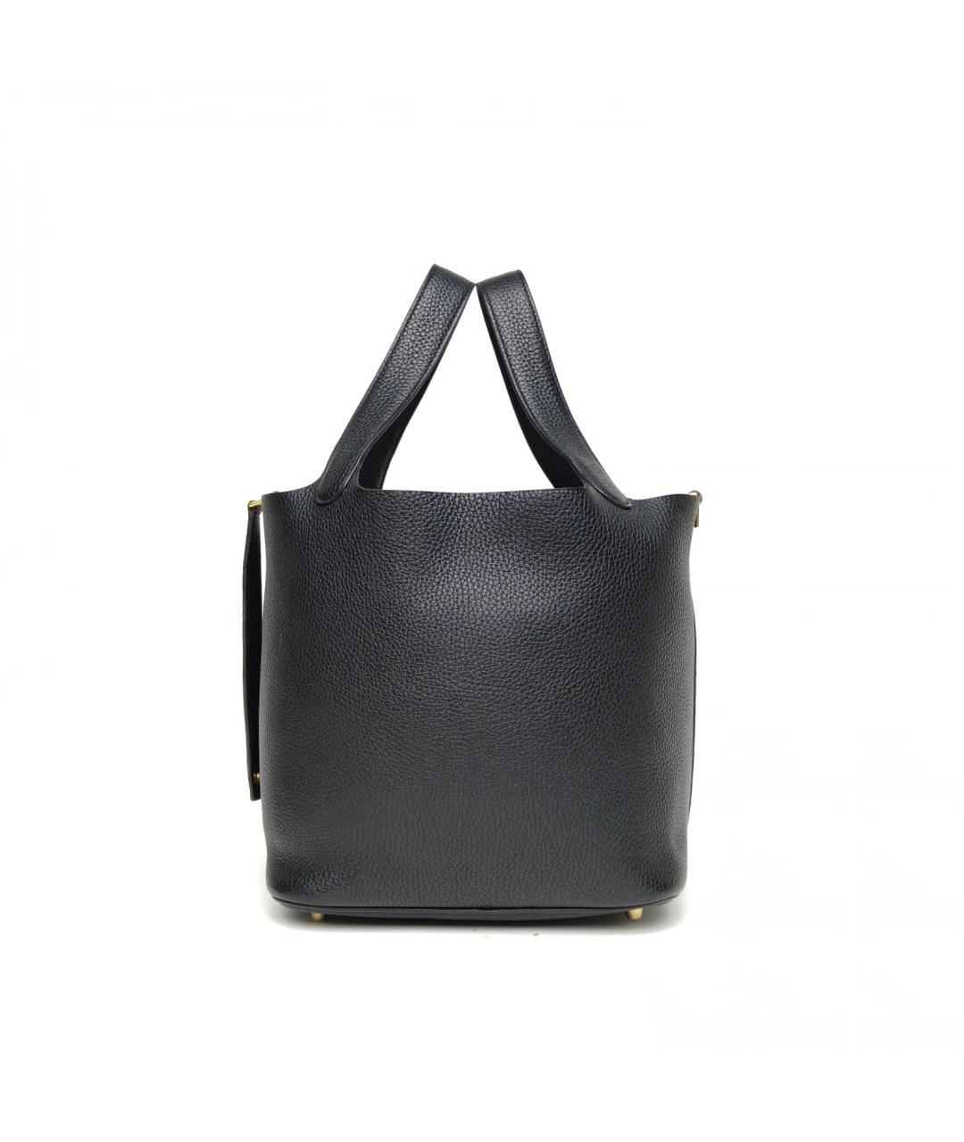 HERMES Черная кожаная сумка через плечо, фото 5