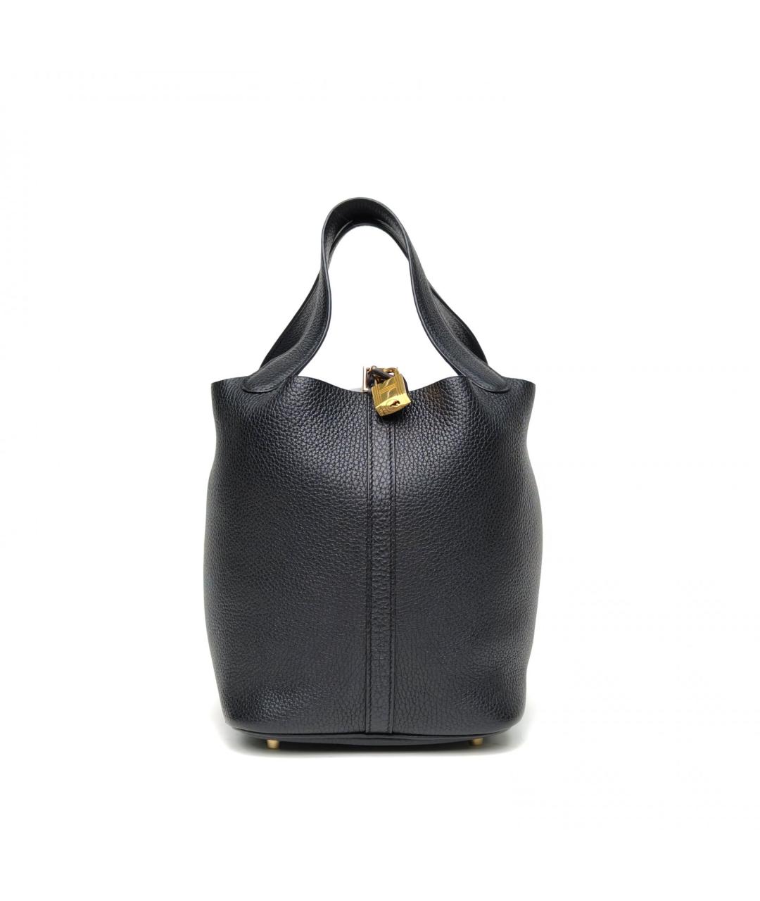 HERMES Черная кожаная сумка через плечо, фото 2