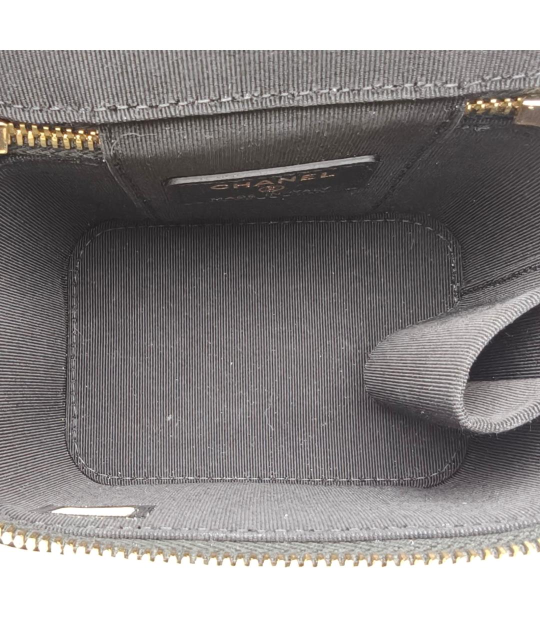 CHANEL Черная кожаная сумка через плечо, фото 8