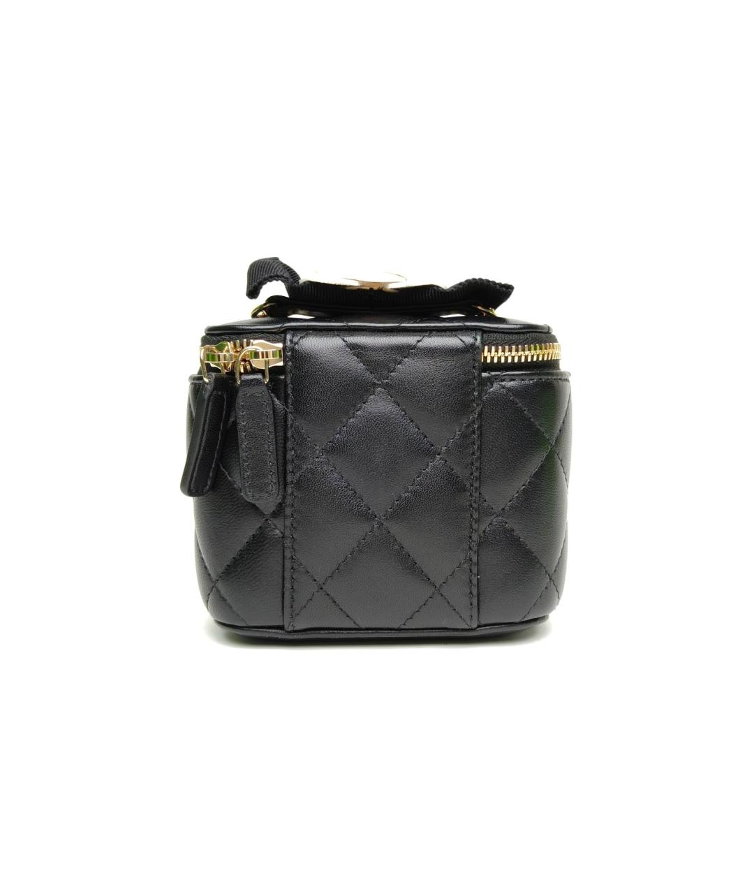 CHANEL Черная кожаная сумка через плечо, фото 4