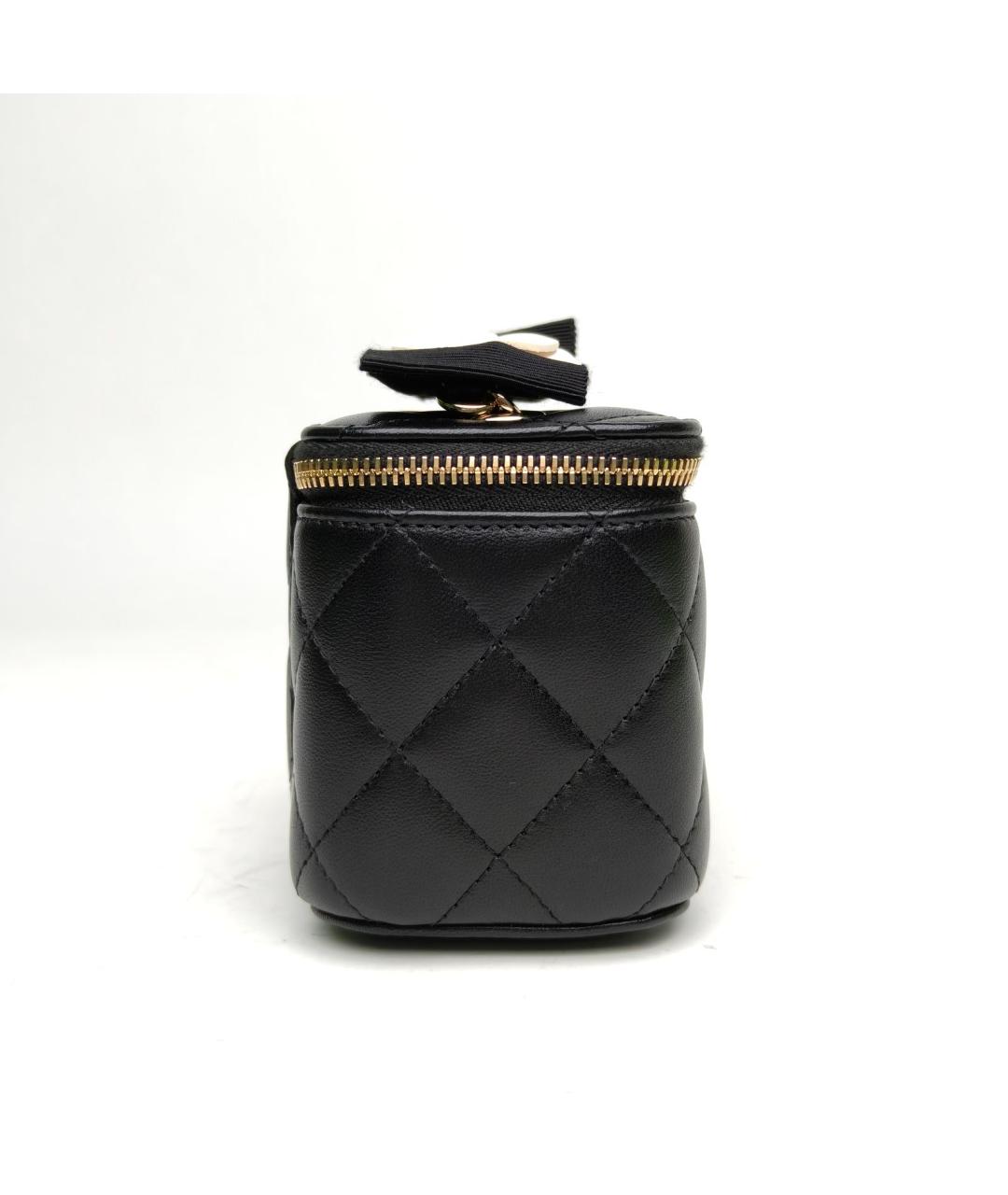 CHANEL Черная кожаная сумка через плечо, фото 5