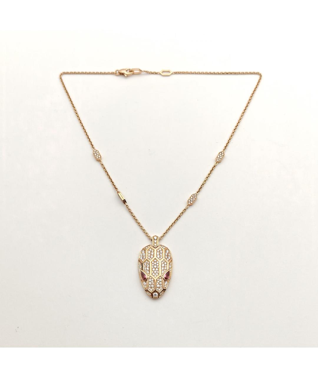 BVLGARI Золотое колье из розового золота, фото 7