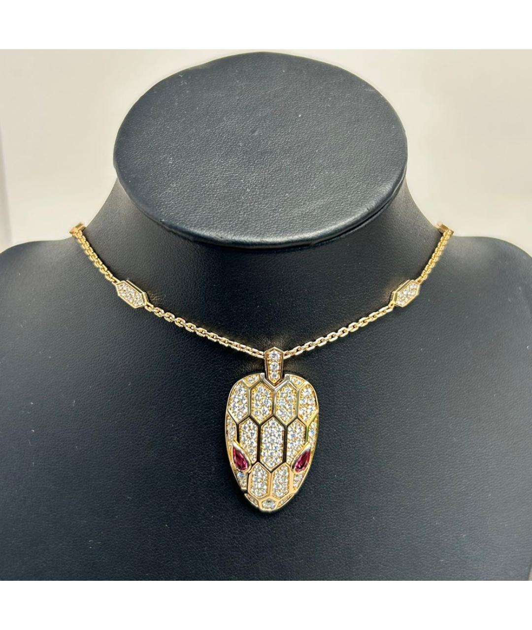 BVLGARI Золотое колье из розового золота, фото 8