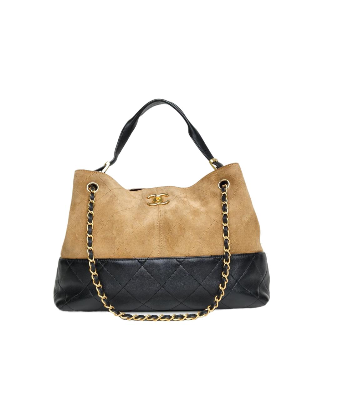 CHANEL Бежевая замшевая сумка через плечо, фото 9