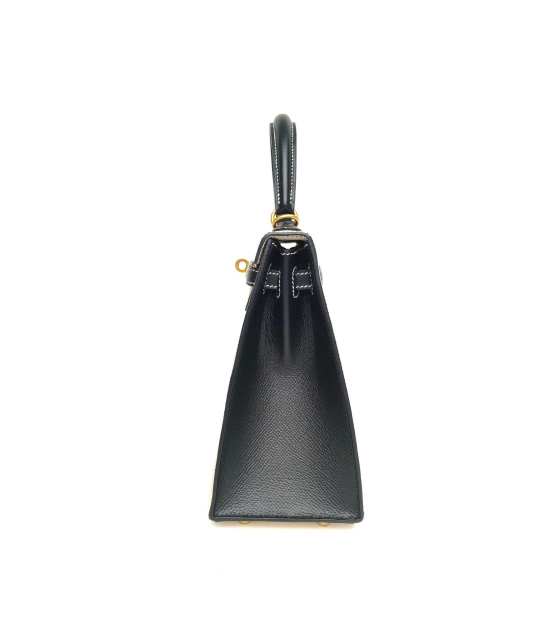 HERMES Белая кожаная сумка с короткими ручками, фото 3