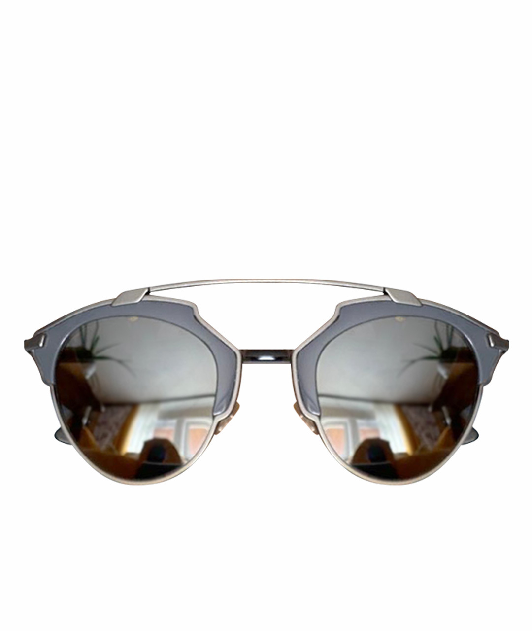 CHRISTIAN DIOR PRE-OWNED Серые металлические солнцезащитные очки, фото 1