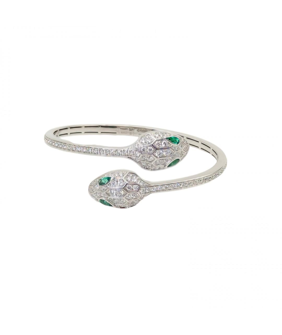 BVLGARI Серебрянный браслет из белого золота, фото 2