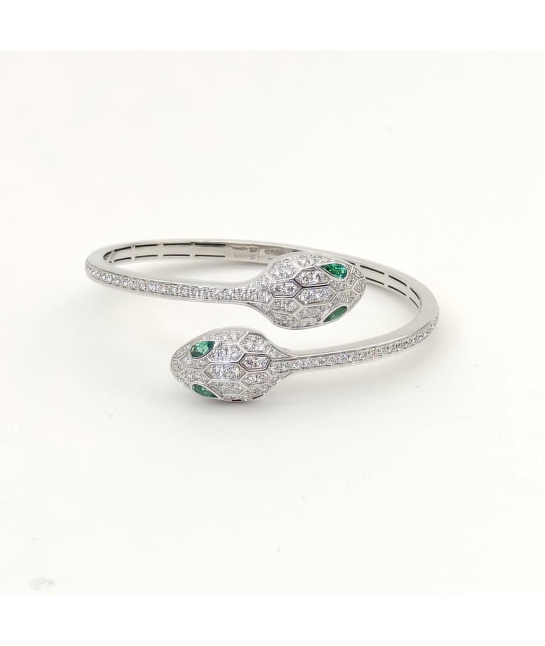 BVLGARI Серебрянный браслет из белого золота, фото 3