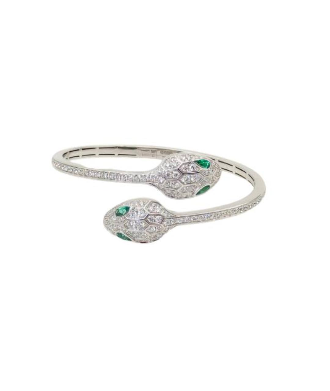 BVLGARI Серебрянный браслет из белого золота, фото 10