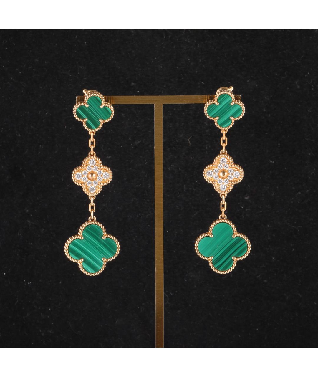 VAN CLEEF & ARPELS Золотые серьги из желтого золота, фото 7