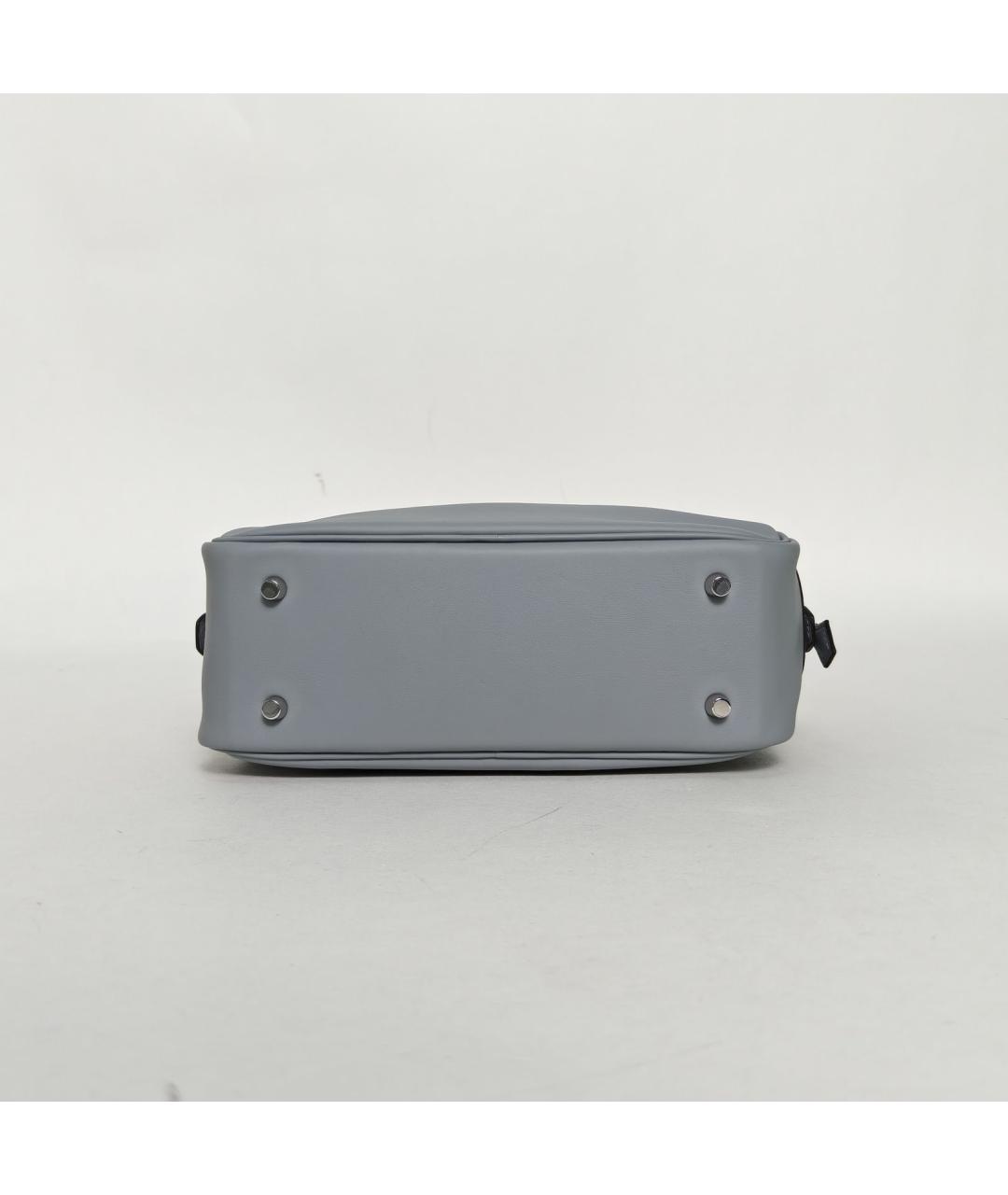 HERMES Серая кожаная сумка через плечо, фото 6