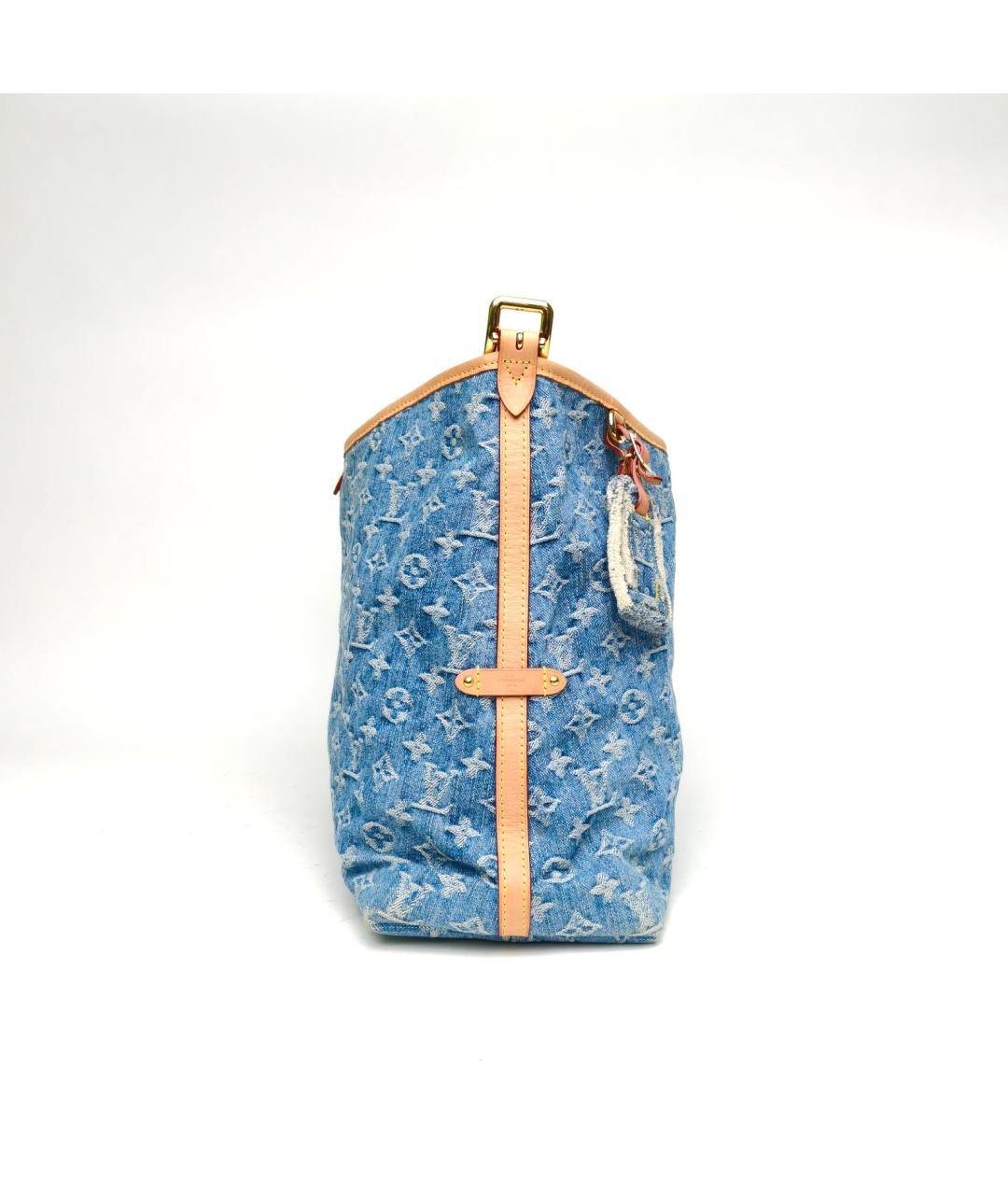 LOUIS VUITTON Синяя деним сумка через плечо, фото 5