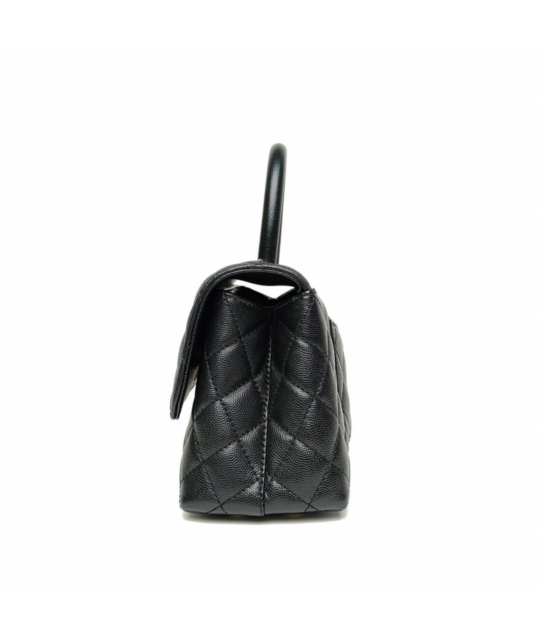 CHANEL Черная кожаная сумка через плечо, фото 3