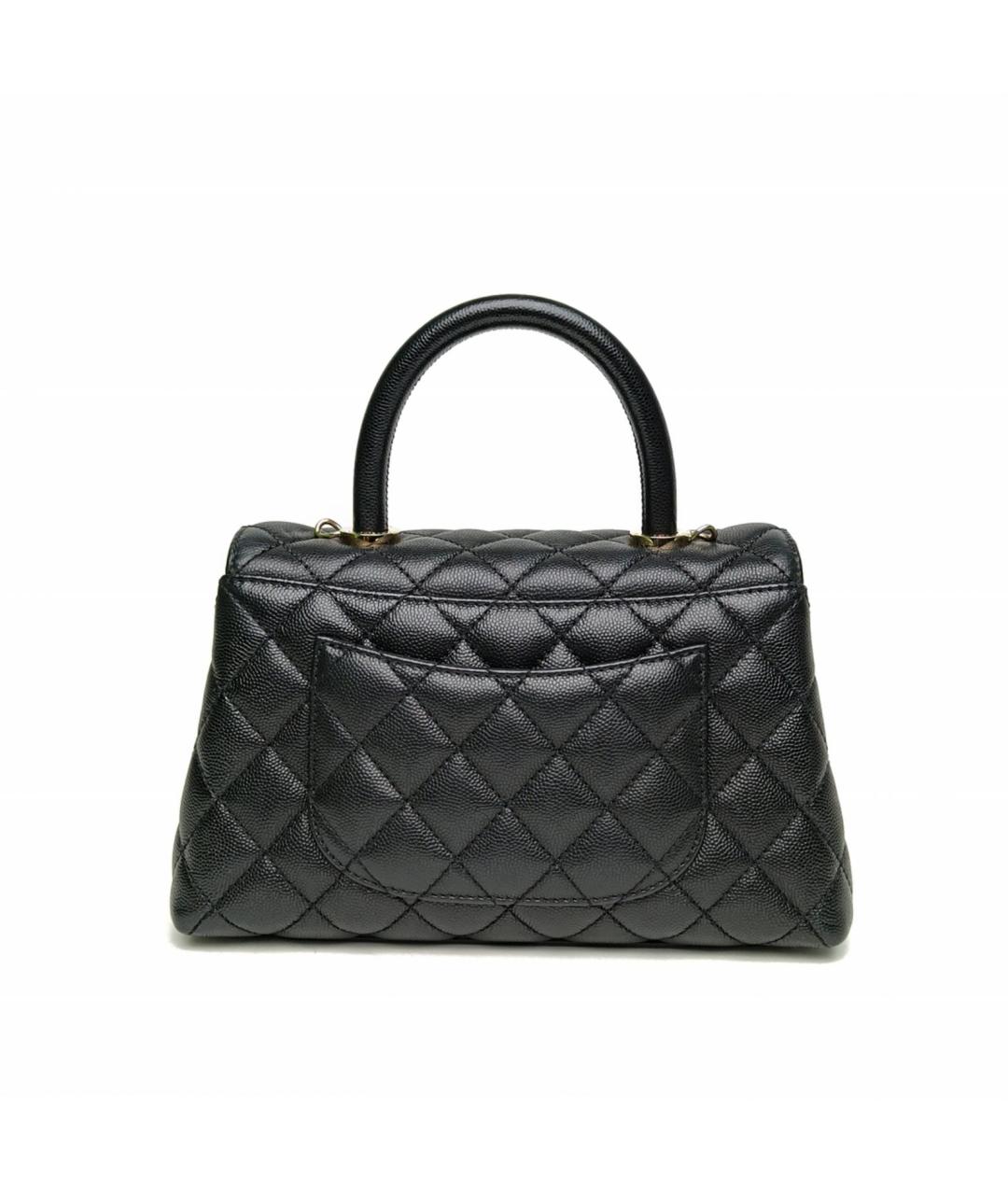 CHANEL Черная кожаная сумка через плечо, фото 4