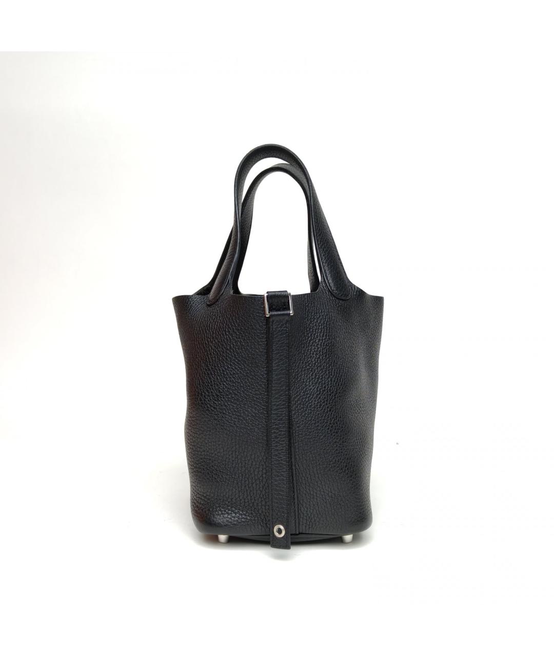 HERMES Черная кожаная сумка через плечо, фото 4