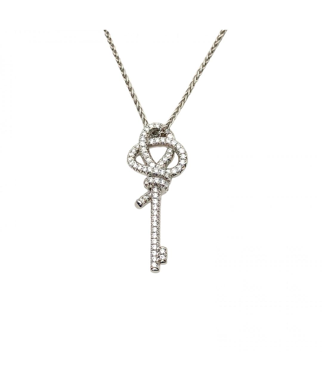 TIFFANY&CO Серебряное платиновое колье, фото 2