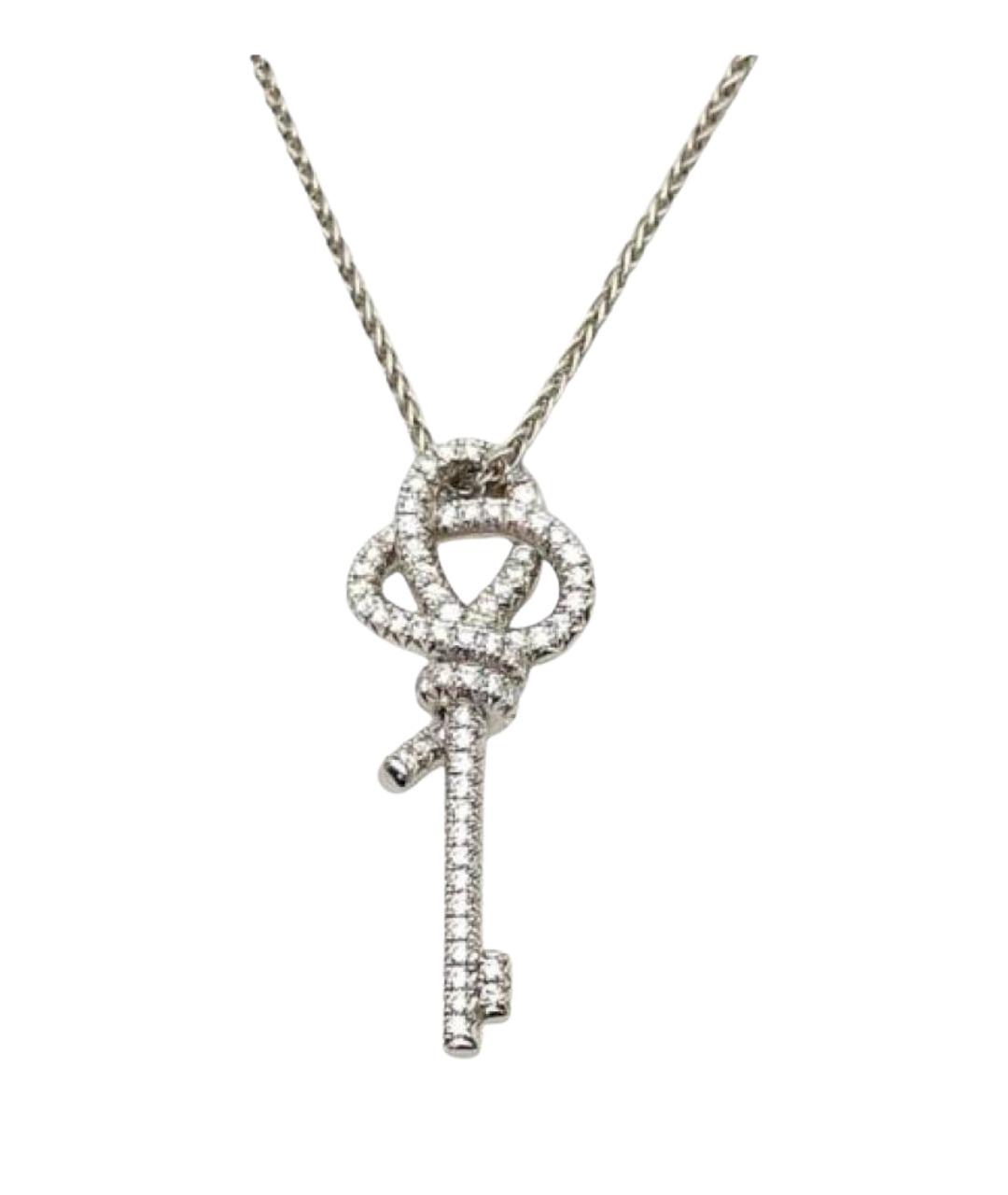 TIFFANY&CO Серебряное платиновое колье, фото 1