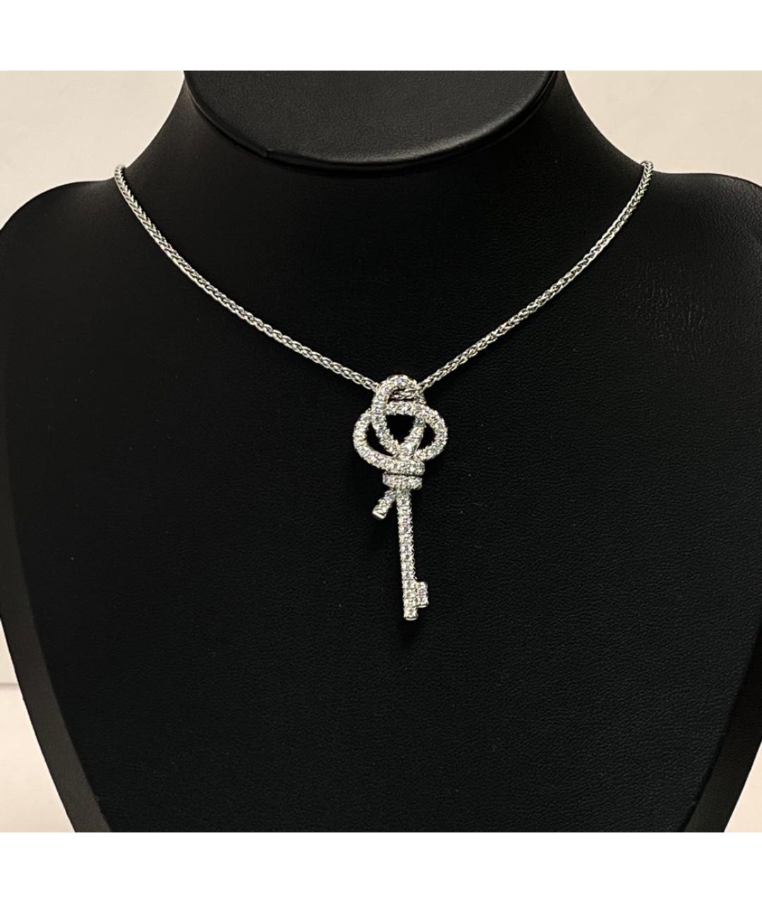 TIFFANY&CO Серебряное платиновое колье, фото 9