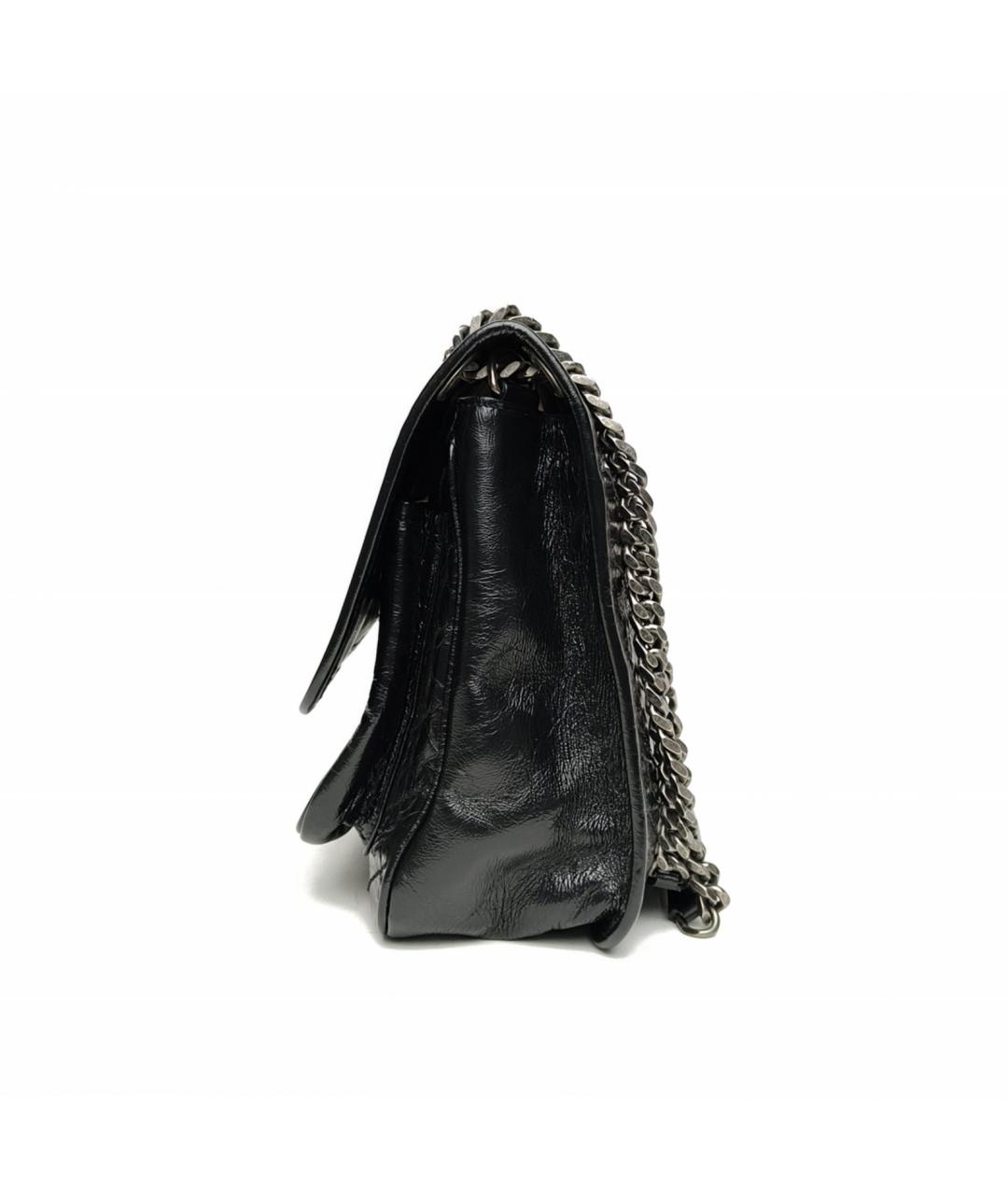 SAINT LAURENT Черная кожаная сумка через плечо, фото 3