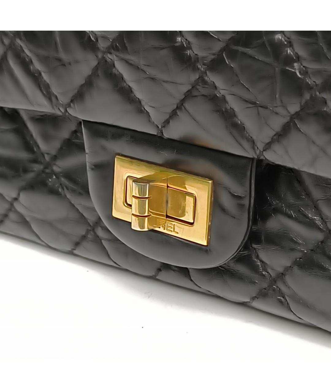 CHANEL Черная кожаная сумка через плечо, фото 8