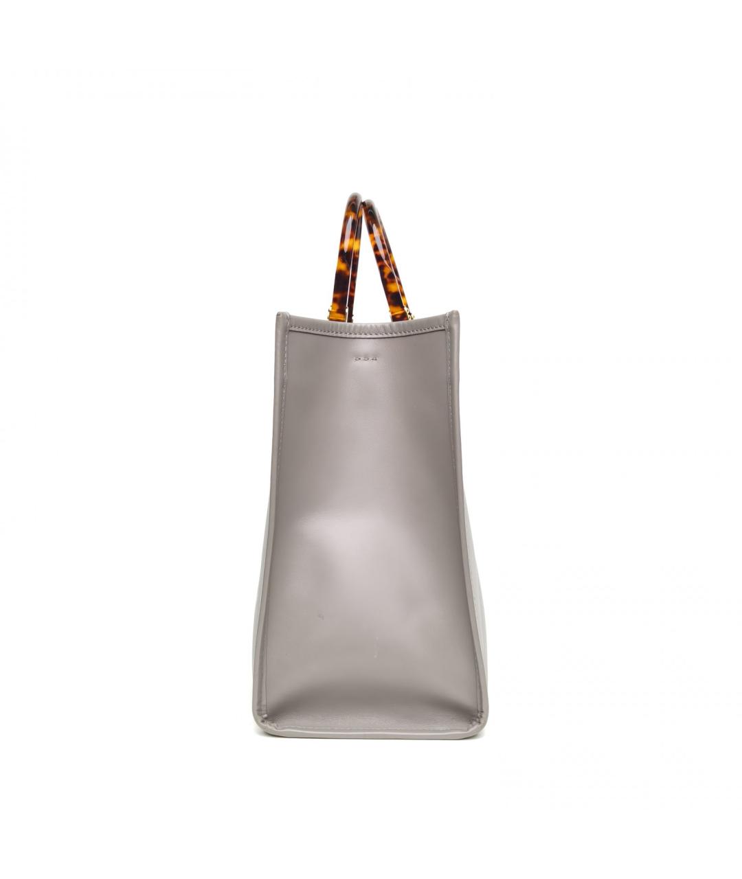 FENDI Серая кожаная сумка через плечо, фото 3