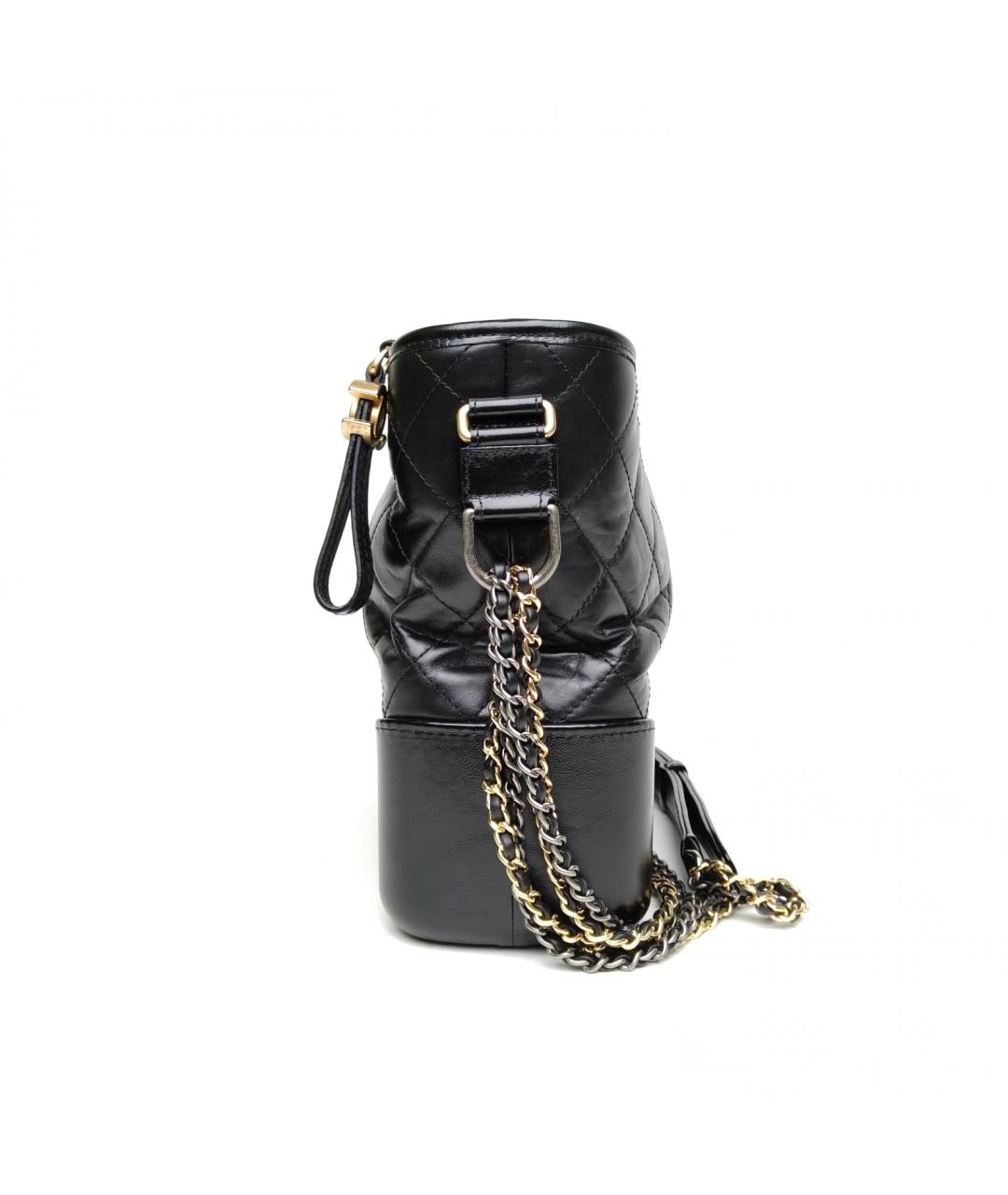 CHANEL Черная кожаная сумка через плечо, фото 3