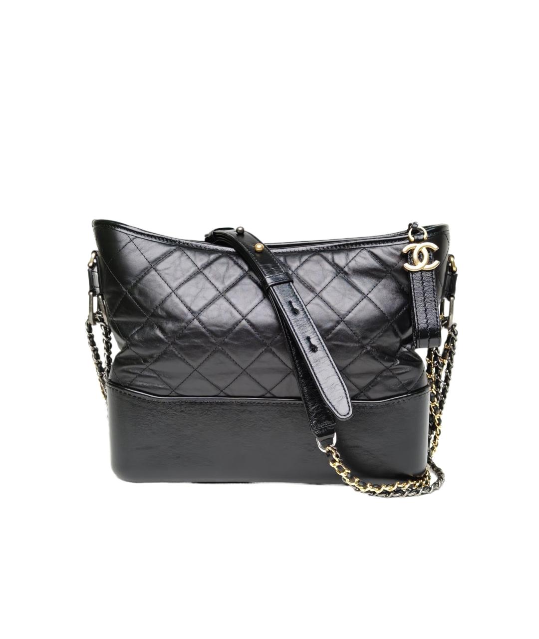 CHANEL Черная кожаная сумка через плечо, фото 9