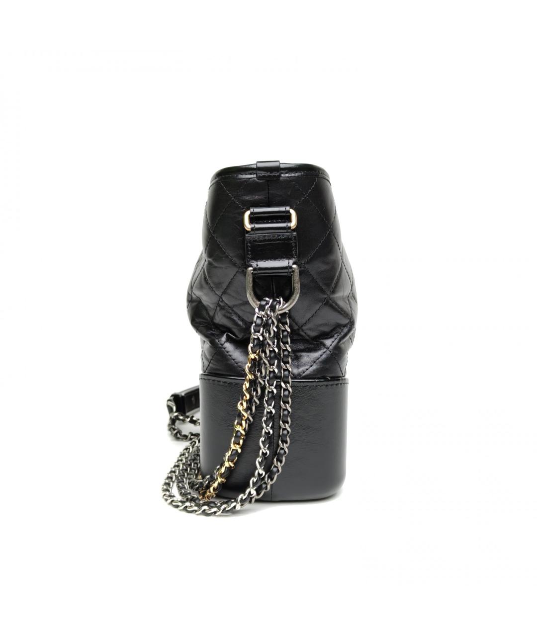 CHANEL Черная кожаная сумка через плечо, фото 5