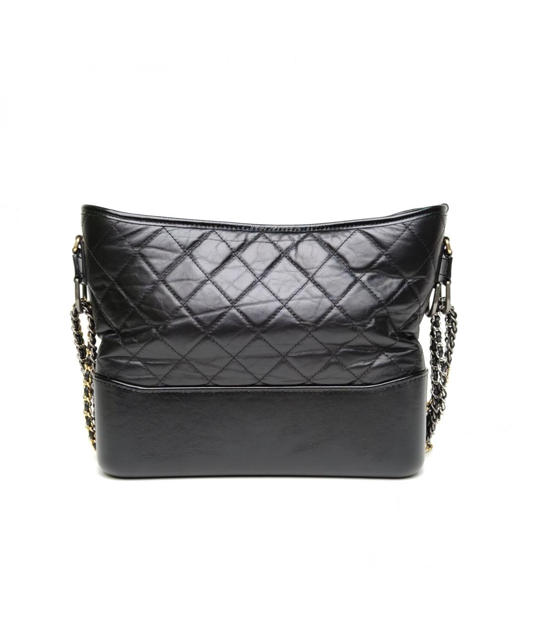 CHANEL Черная кожаная сумка через плечо, фото 4