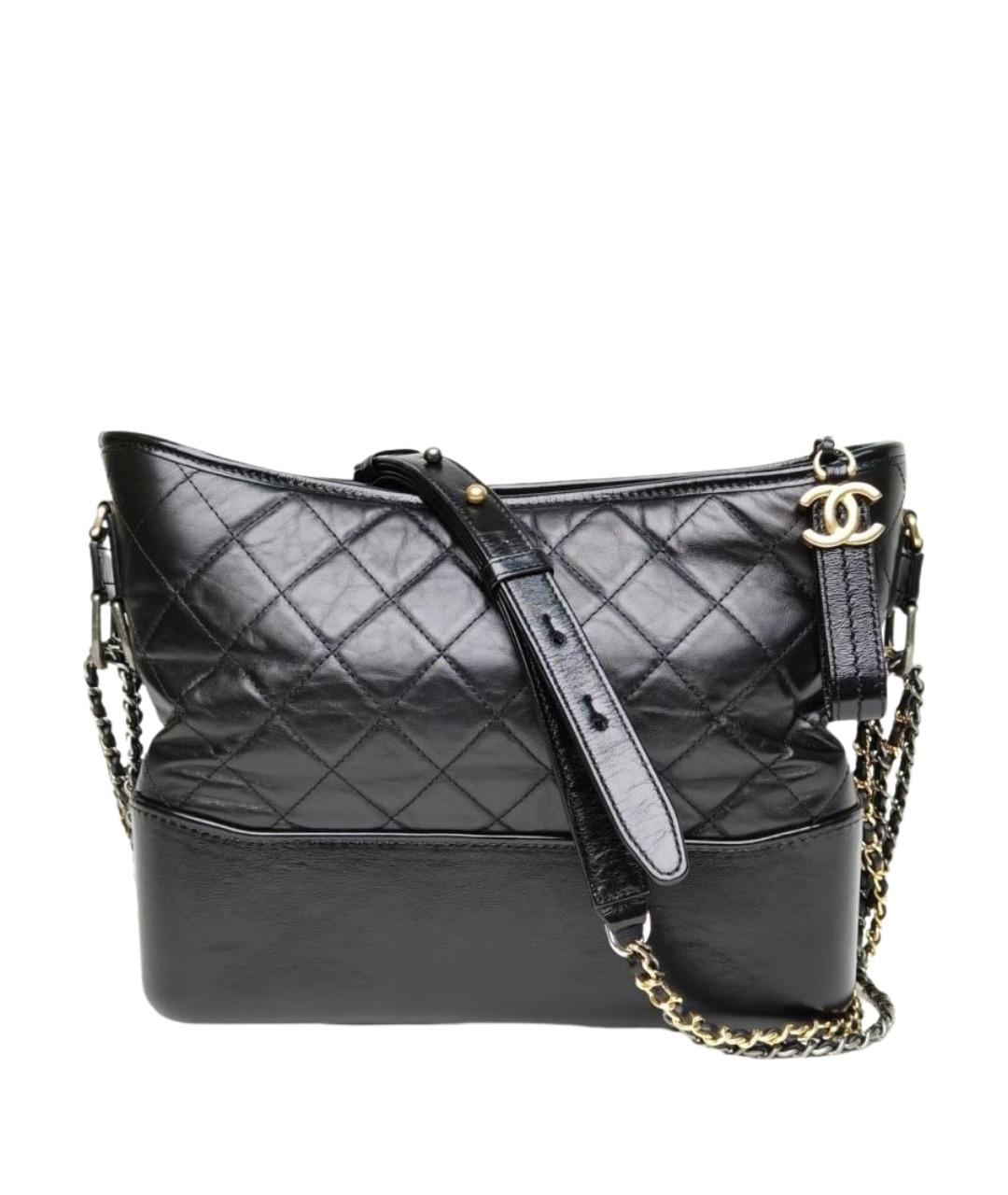 CHANEL Черная кожаная сумка через плечо, фото 1