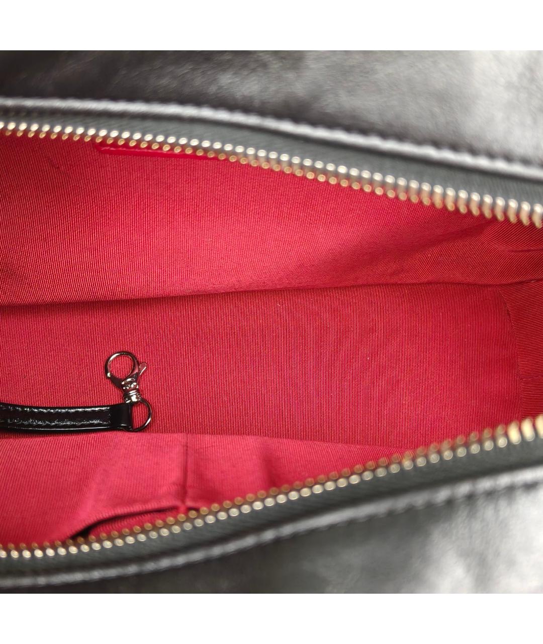 CHANEL Черная кожаная сумка через плечо, фото 7