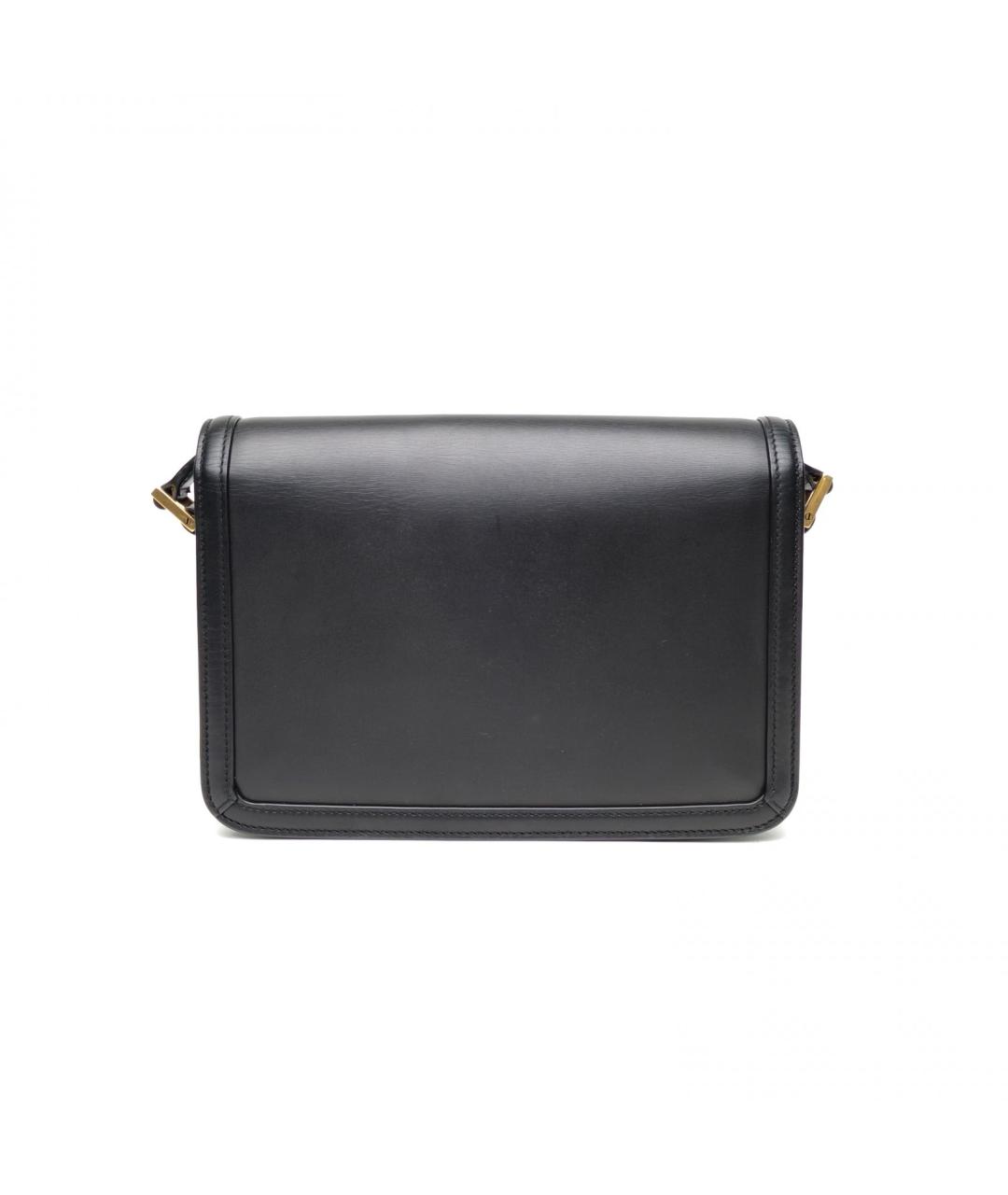 SAINT LAURENT Черная кожаная сумка через плечо, фото 4