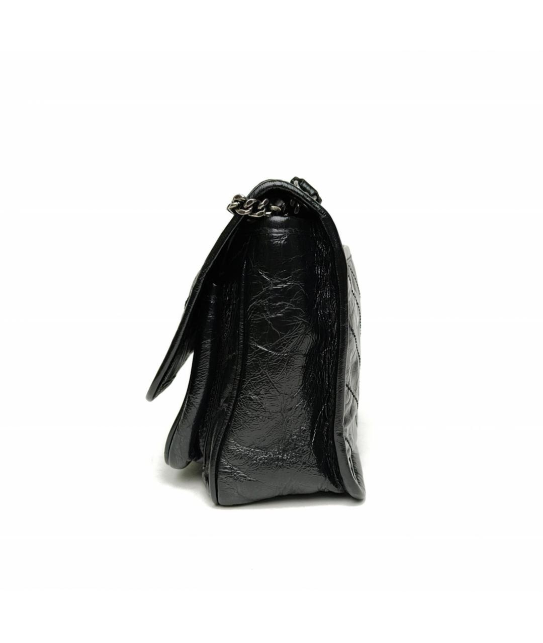 SAINT LAURENT Черная кожаная сумка через плечо, фото 3