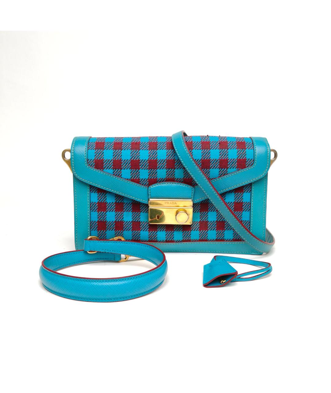 PRADA Бирюзовая сумка через плечо, фото 9