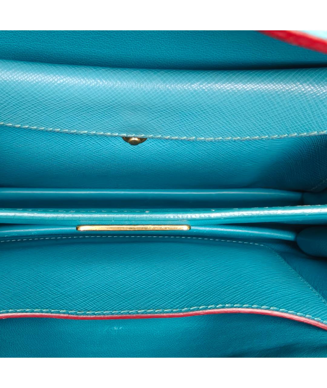 PRADA Бирюзовая сумка через плечо, фото 8