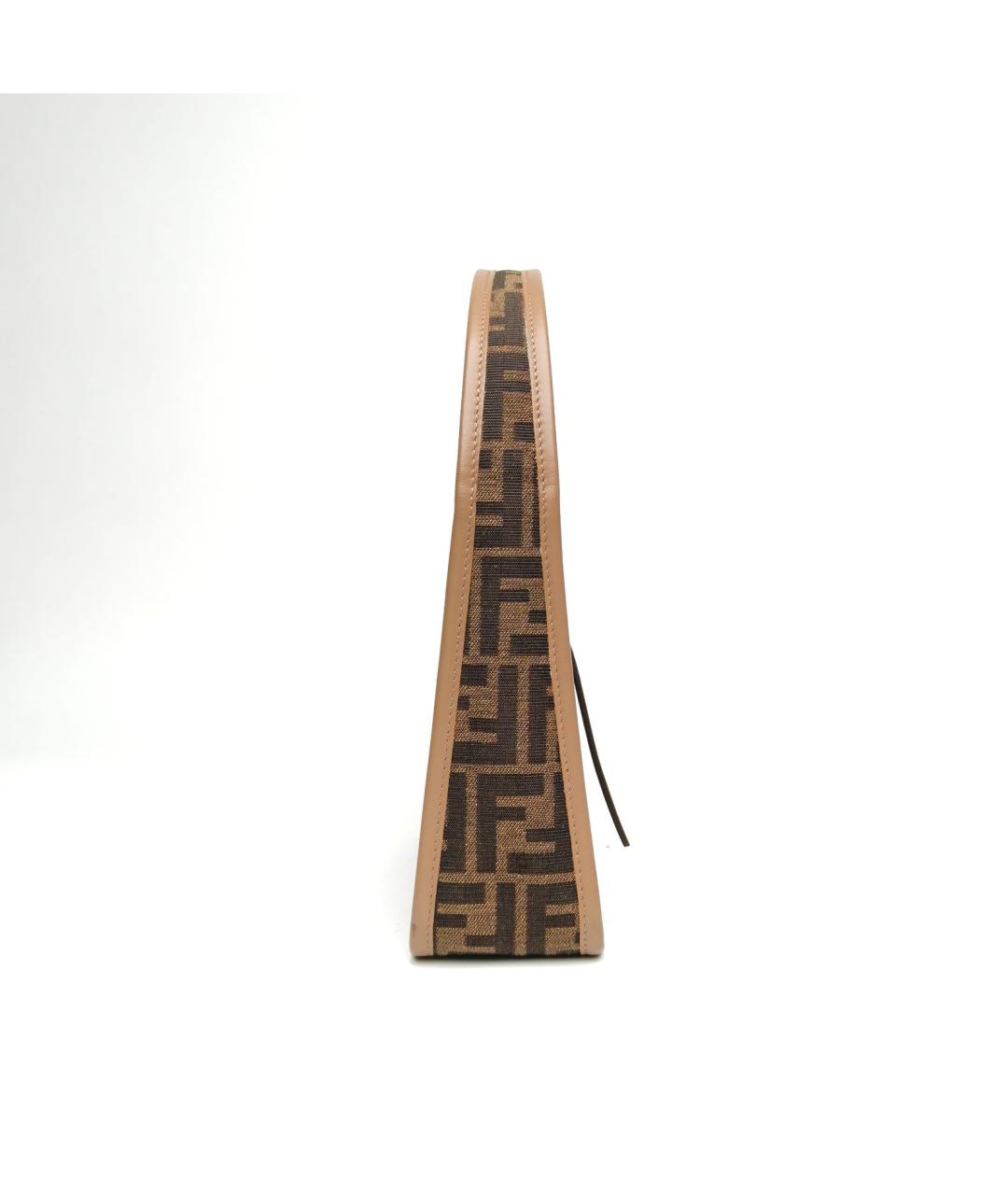 FENDI Коричневая сумка через плечо, фото 3