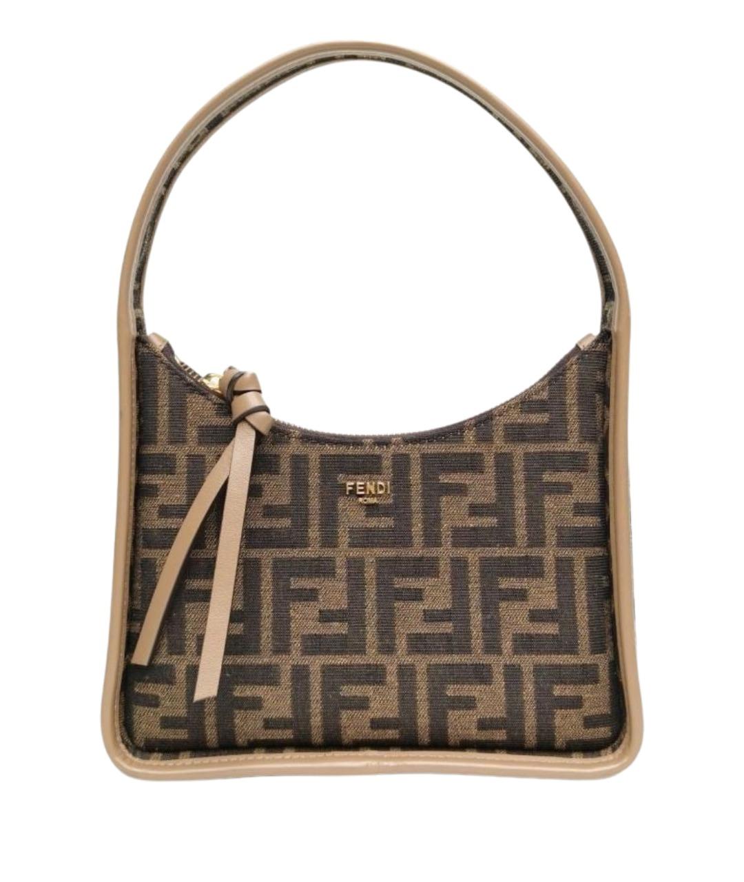FENDI Коричневая сумка через плечо, фото 1