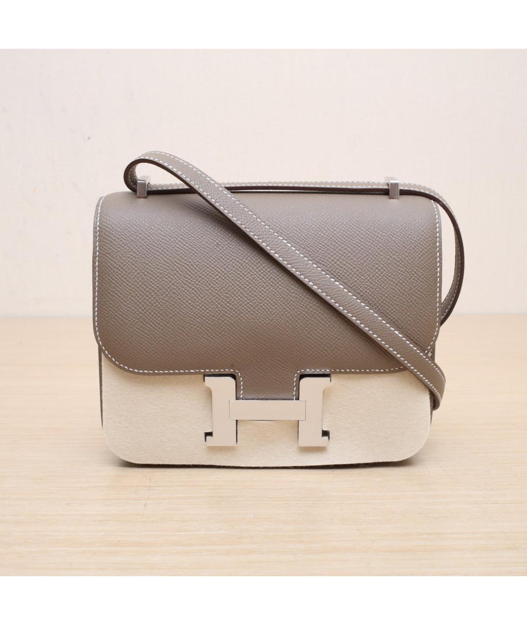 HERMES Коричневая кожаная сумка через плечо, фото 2
